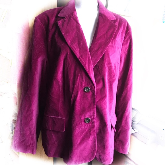 Lands' End Jackets & Blazers - Lands end velvet blazer